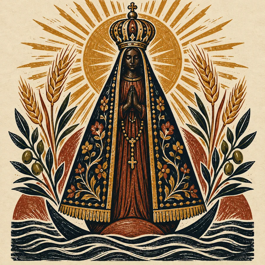 Estampa de Nossa Senhora Aparecida — amostra 04 de 50