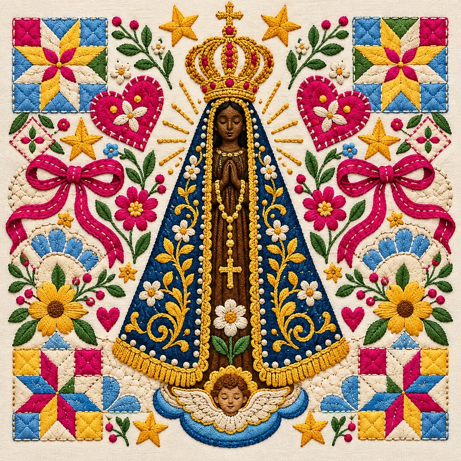 Estampa de Nossa Senhora Aparecida — amostra 07 de 50