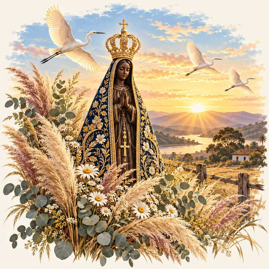 Estampa de Nossa Senhora Aparecida — amostra 09 de 50