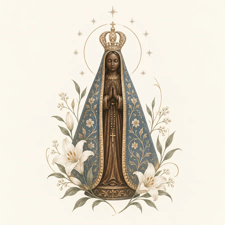 Estampa de Nossa Senhora Aparecida — amostra 11 de 50
