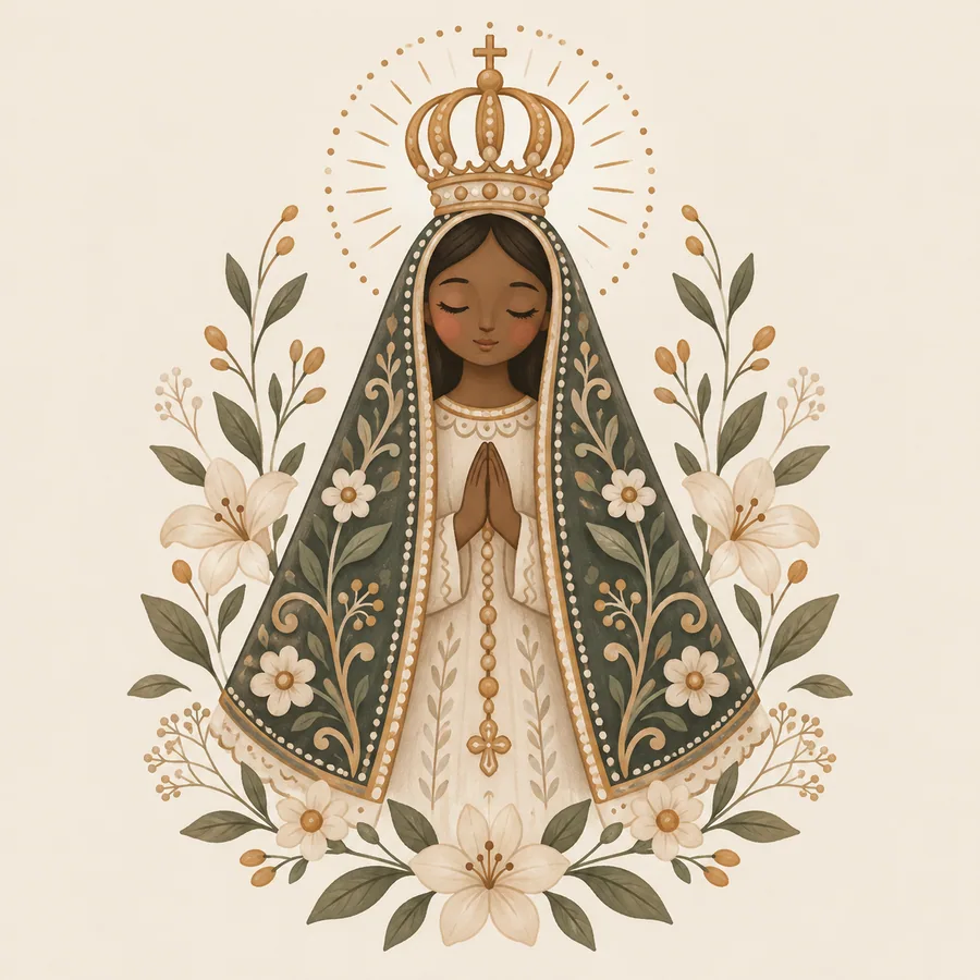 Estampa de Nossa Senhora Aparecida — amostra 19 de 50
