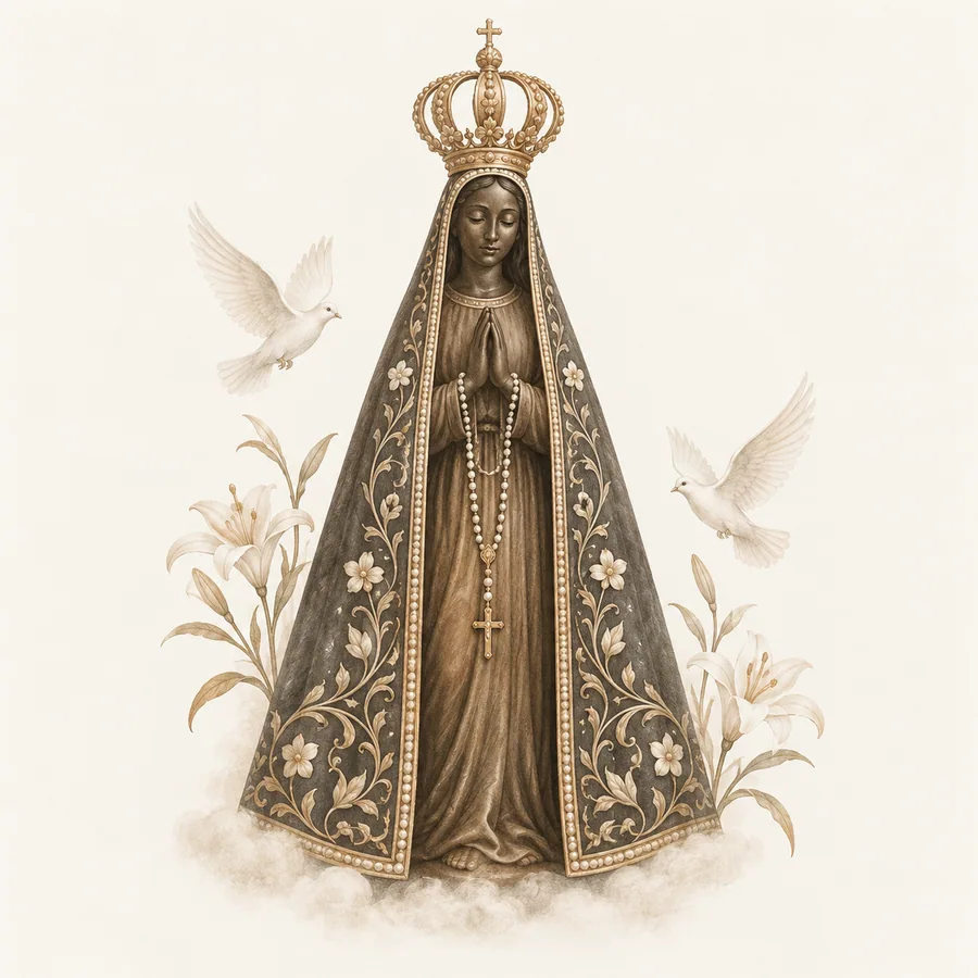 Estampa de Nossa Senhora Aparecida — amostra 20 de 50