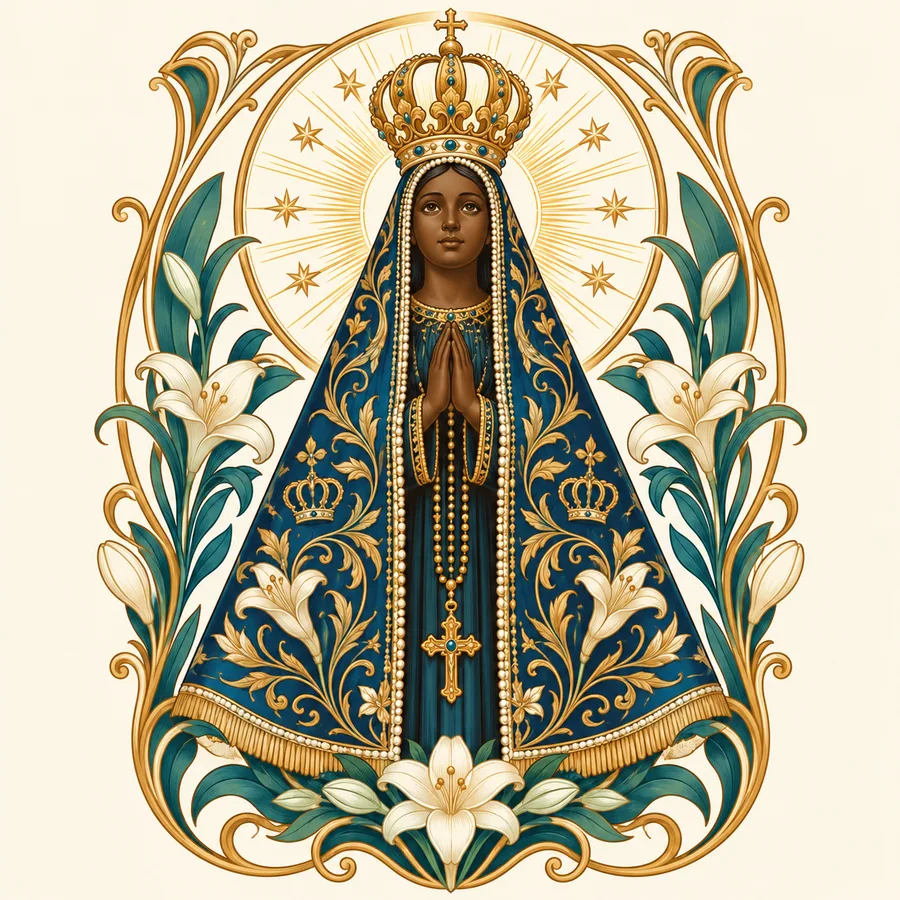 Estampa de Nossa Senhora Aparecida — amostra destaque 32