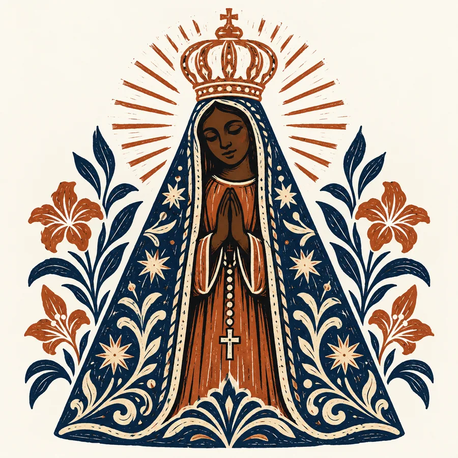 Estampa de Nossa Senhora Aparecida — amostra 33 de 50