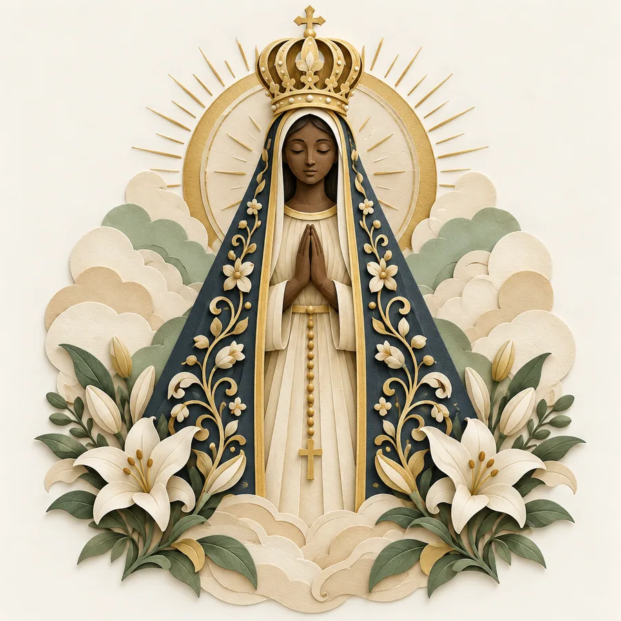 Estampa de Nossa Senhora Aparecida — amostra 37 de 50