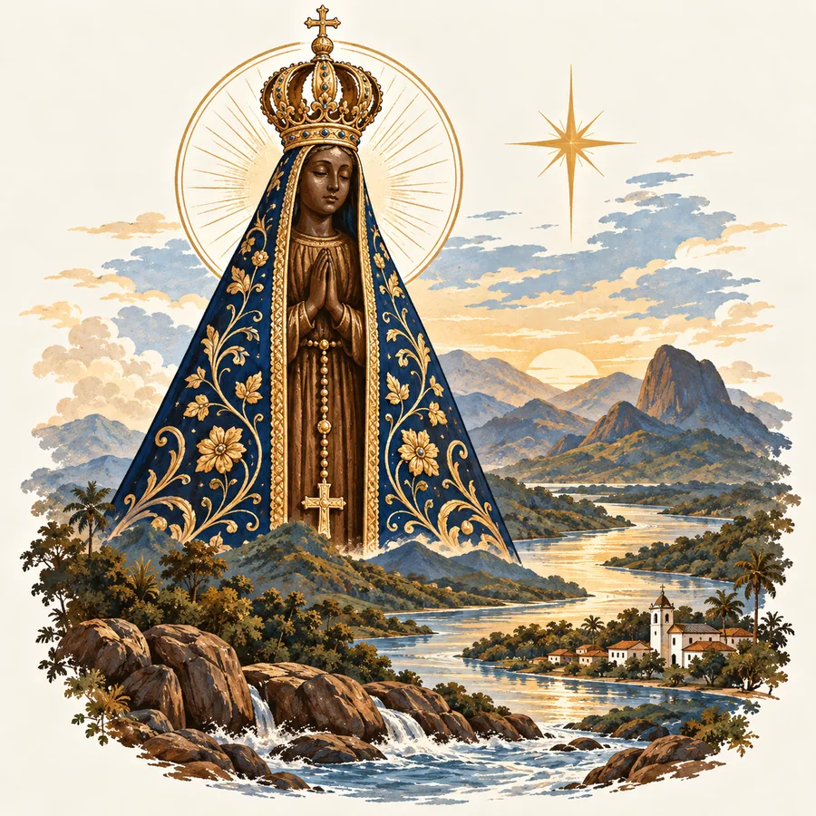 Estampa de Nossa Senhora Aparecida — amostra 38 de 50