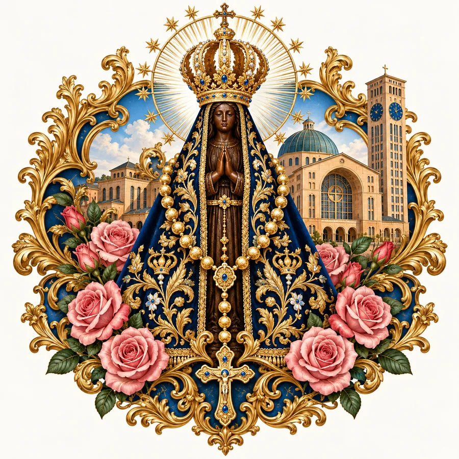 Estampa de Nossa Senhora Aparecida — amostra 42 de 50