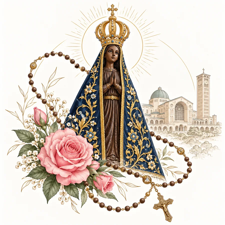 Estampa de Nossa Senhora Aparecida — amostra 44 de 50