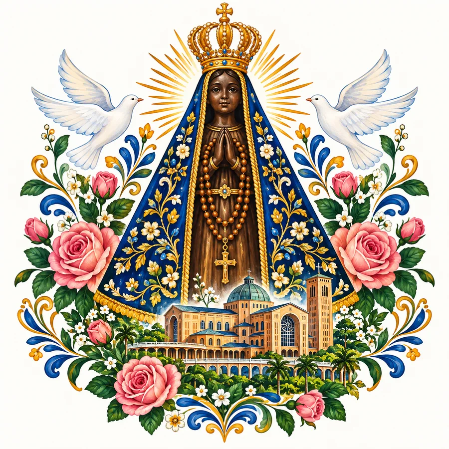 Estampa de Nossa Senhora Aparecida — amostra 45 de 50
