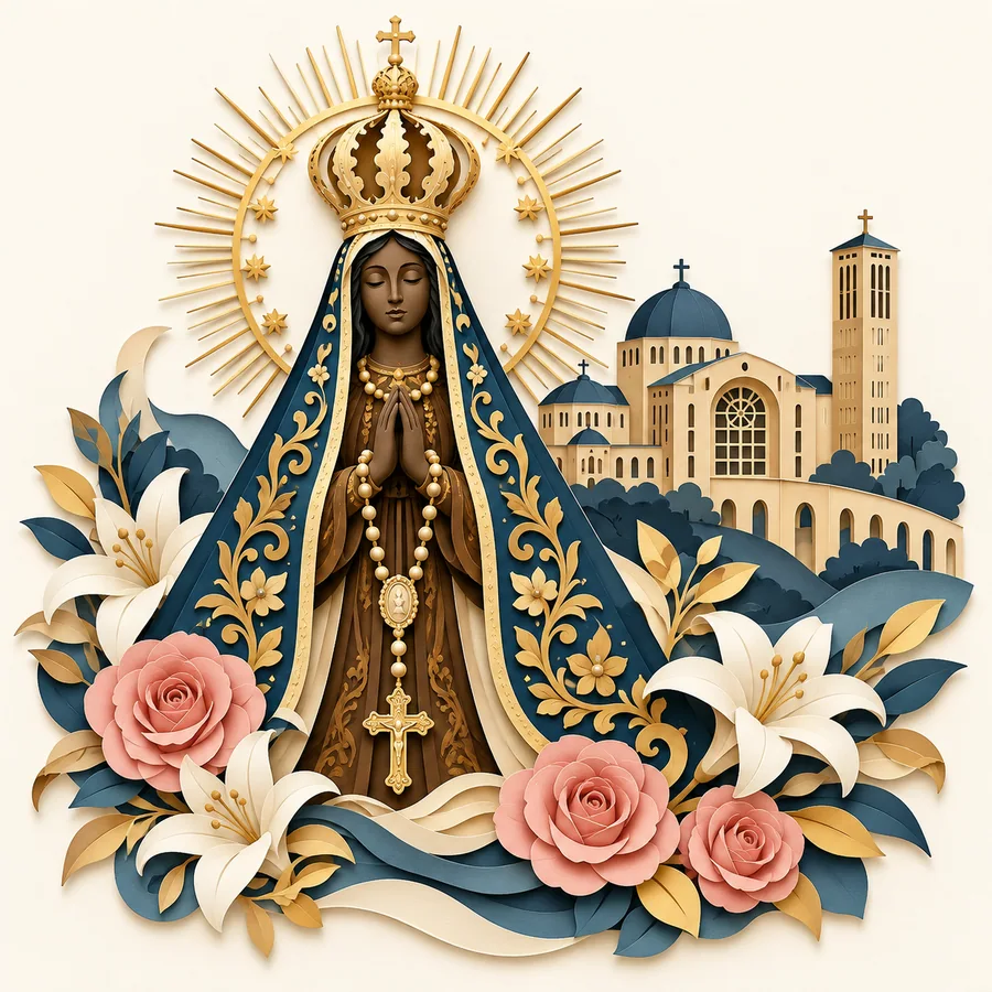 Estampa de Nossa Senhora Aparecida — amostra 48 de 50
