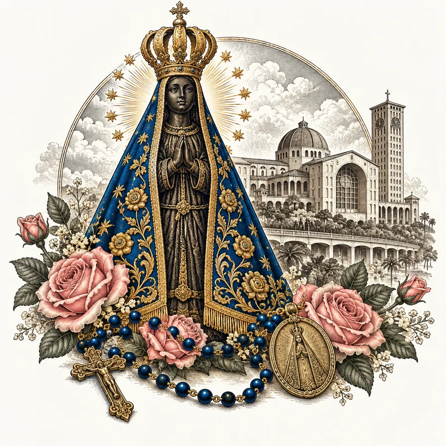 Estampa de Nossa Senhora Aparecida — amostra 49 de 50